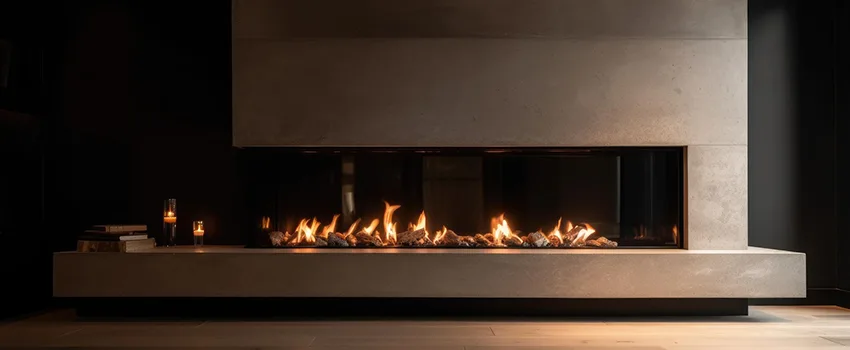 Gas Fireplace Ember Bed Design Services in Scottsdale, Arizona